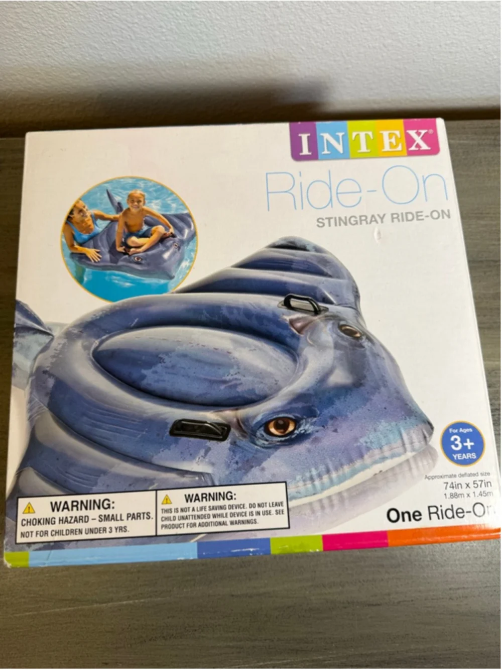 Intex Stingray Ride-On, 74\ X 57\